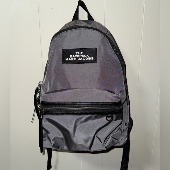 Marc Jacobs The Backpack Nylon Black/Gray Medium NWT